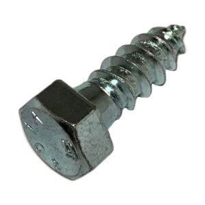 HEX LAG SCREW ZINC 3/8" X 4"