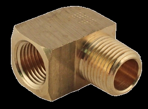 BRASS PIPE 90 DEGREE STREET ELBOW 3/4" MALE X 3/4" FEMALE