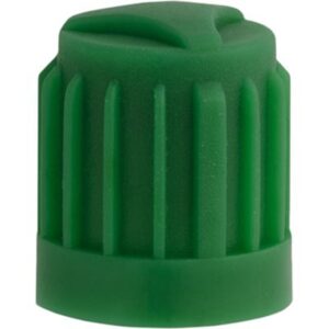 GREEN PLASTIC VALVE CAP W/SEAL FOR NITROGEN