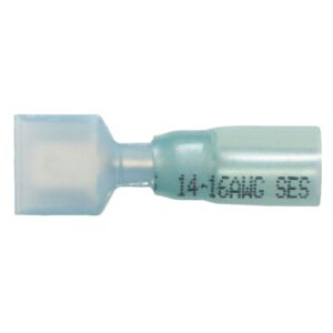 TERMINAL MALE FULL HEAT SHRINK 14-16 GAUGE .187" TAB
