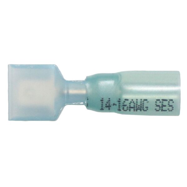 TERMINAL MALE FULL HEAT SHRINK 14-16 GAUGE .187" TAB