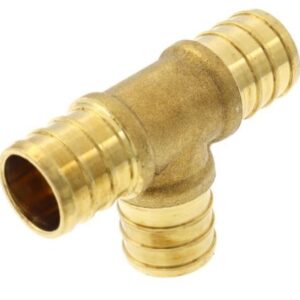 BRASS PEX TEE 3/4" LEAD FREE