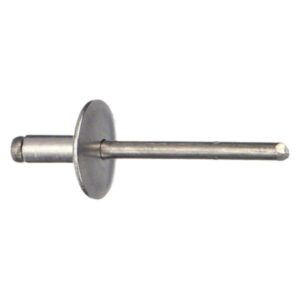 RIVET BUTTON HEAD STAINLESS/STAINLESS 1/4 DIAMETER GRIP .126-.250