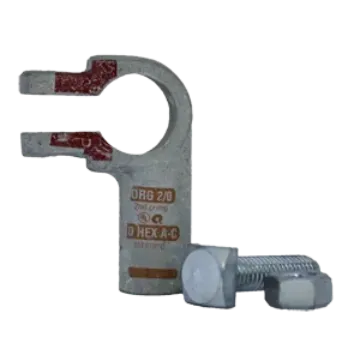 BATTERY TERMINAL CRIMP-TOP 2/0 GAUGE, LT HAND ELBOW, POS