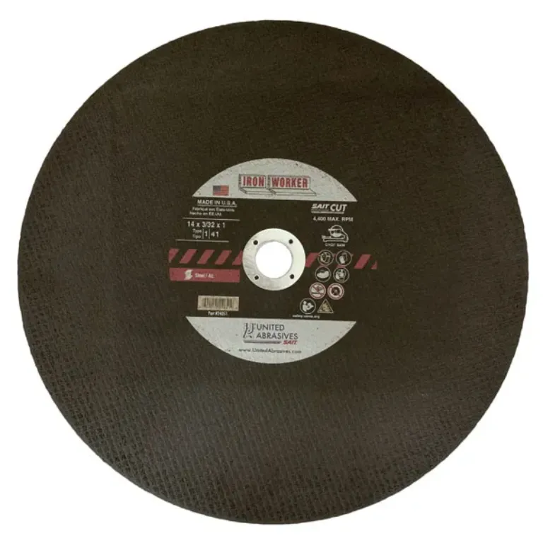 CHOP SAW WHEEL TYPE 1, 14" DIAM, 3/32" WIDTH, 1"