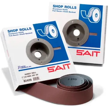SHOP ROLL UTILITY CLOTH 80 GRIT, 1-1/2" W, 10 YD ROLL
