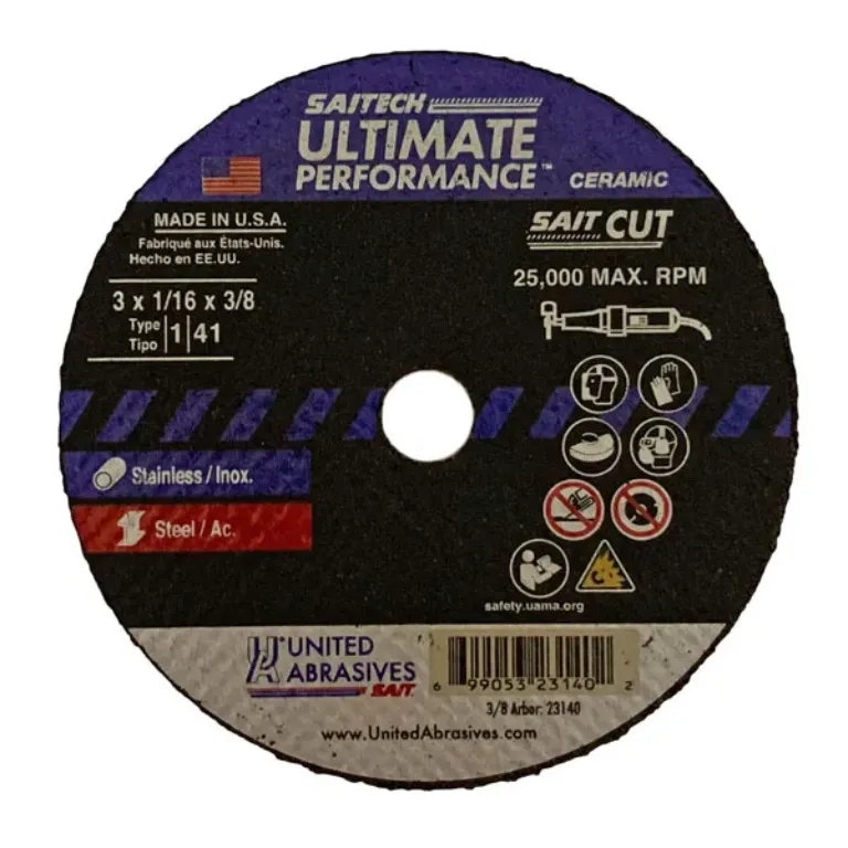 CUT OFF WHEEL 3  TYPE 1 3 X 1/16 X 3/8