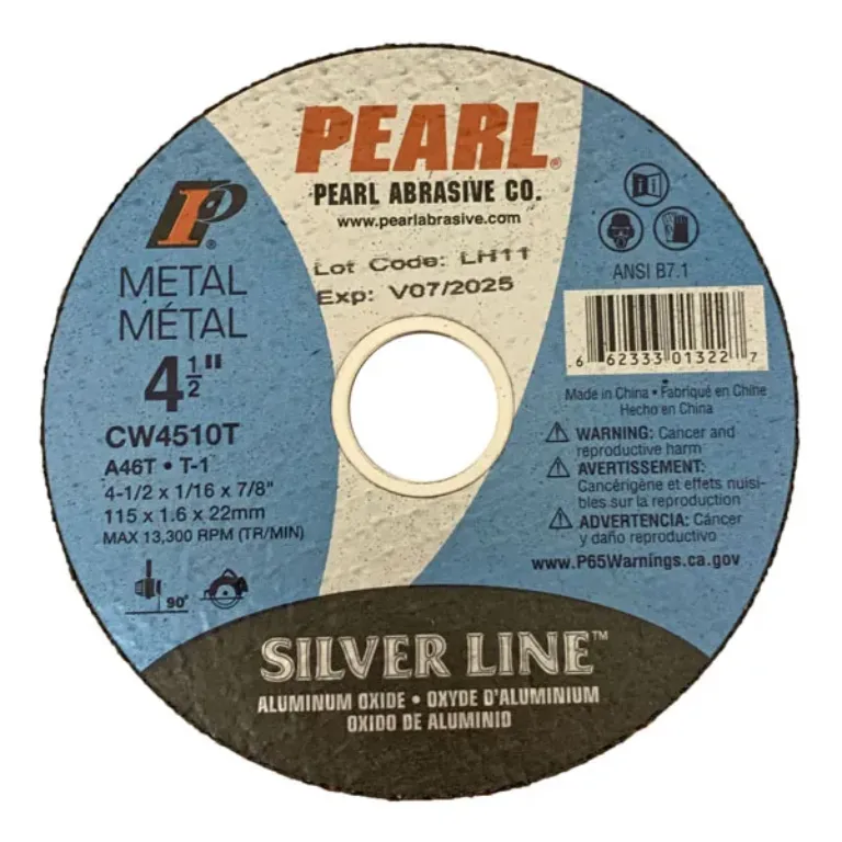 CUT OFF WHEEL 4-1/2" 1/16 THICKNESS 7/8 ARBOR
