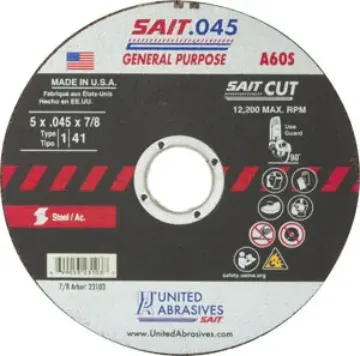 CUT OFF WHEEL 5" X .045" X 7/8"