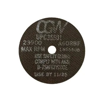 CUT OFF WHEEL HIGH SPD TYPE 1 3" DIAM, .035" W, 3/8" BORE