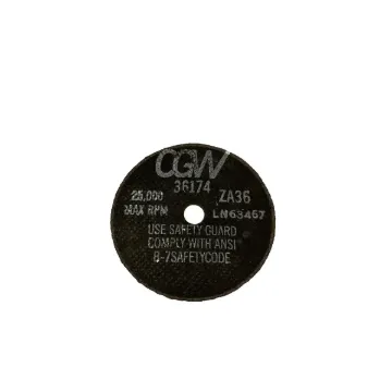 ZIRCONIA CUT OFF WHEEL, 3" X 1/16" X 3/8"