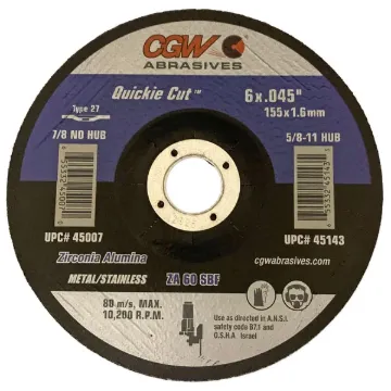CUTTING WHEEL 6" X .045 X 7/8  TYPE 27