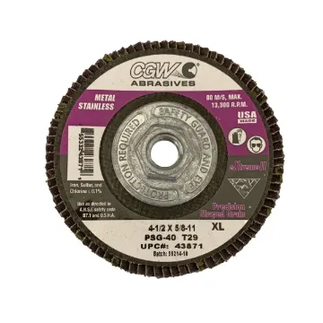 FLAP DISC, EXTREME II, 4-1/2" X 5/8-11 X 40X, TYPE 29