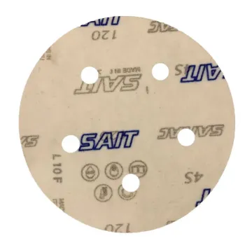 5 INCH HOOK AND LOOP, 120 GRIT, 5 VACCUM HOLES