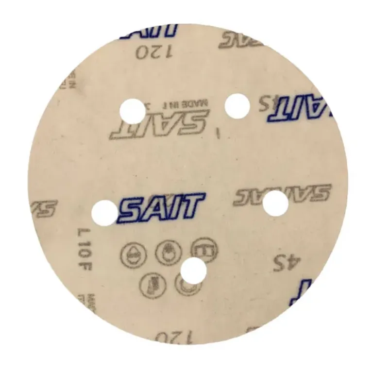 5 INCH HOOK AND LOOP, 120 GRIT, 5 VACCUM HOLES
