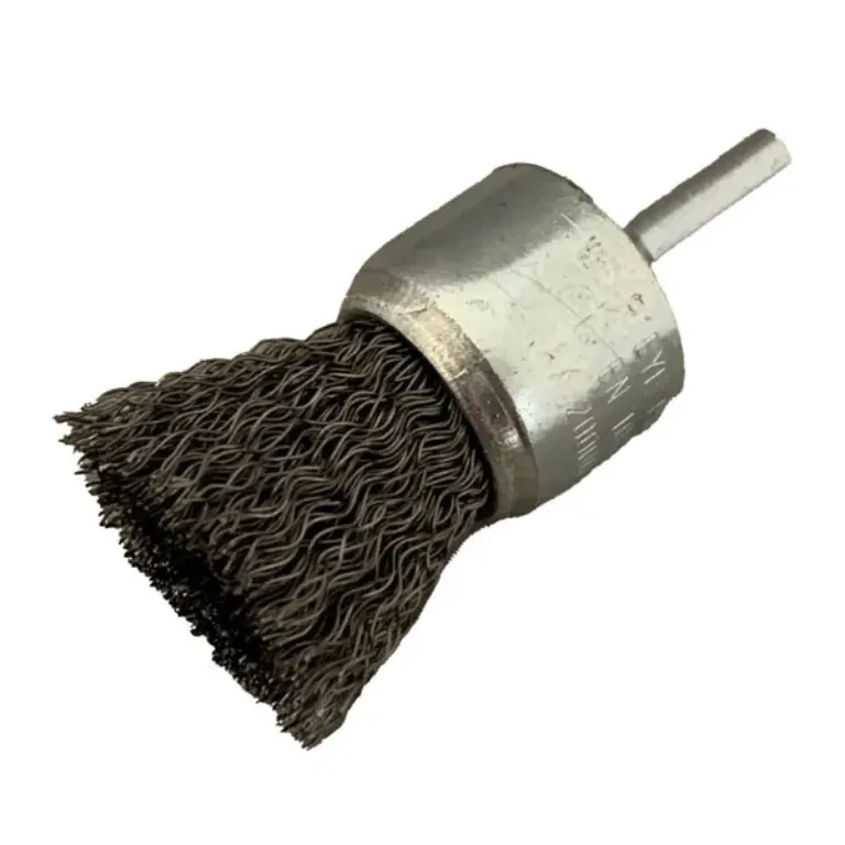 CRIMPED WIRE END BRUSH, 1" X 0.020" X 1", 1/4" SHANK