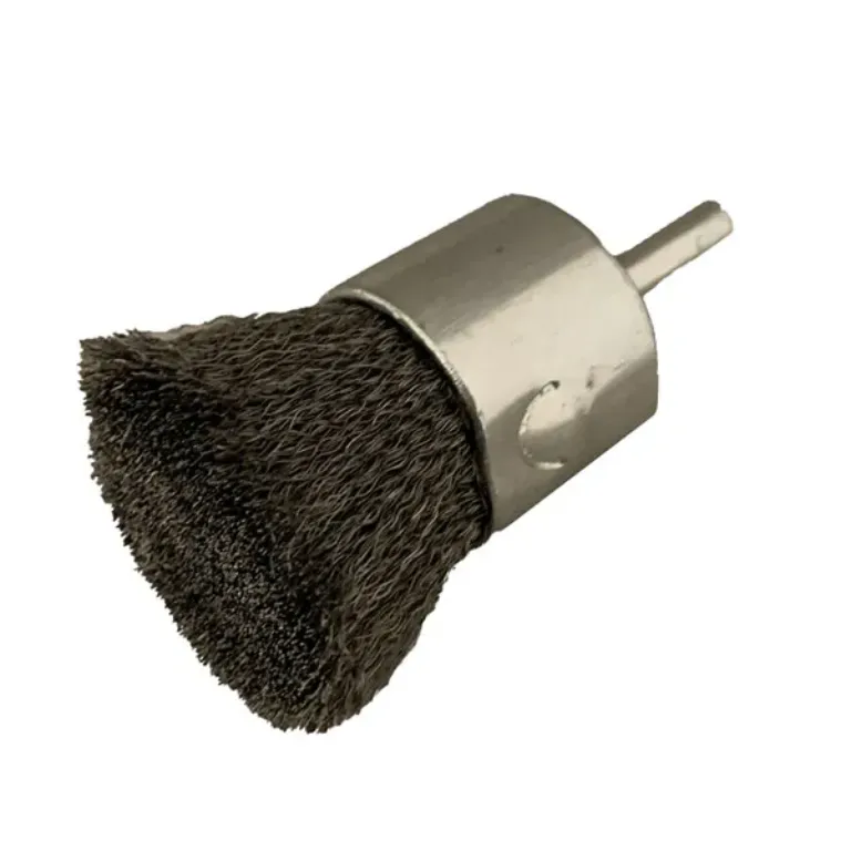 WEILER CRIMPED WIRE END BRUSH, STEEL, 1  X 1