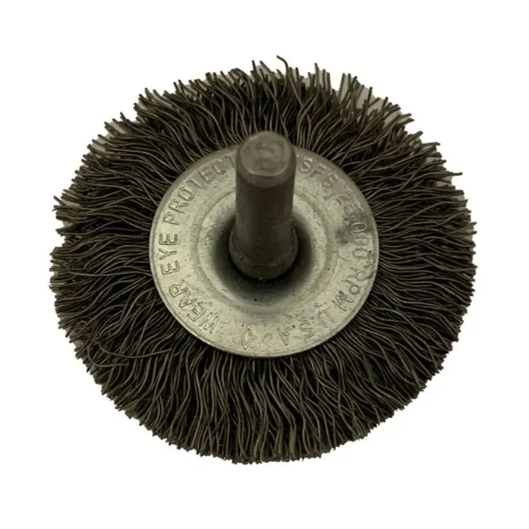 WIRE END BRUSH 2 X .014 CRIMPED WIRE WHEEL