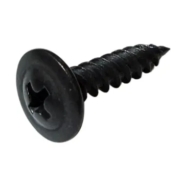 SHEET METAL SCREW RND WASHER #8 X 9/16" , BLACK, PHILLIPS