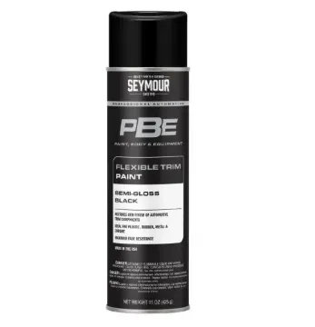 SPRAY PAINT - PBE TRIM AND BUMPER , NET WT 15 OZ, SEMI GLOSS BLACK