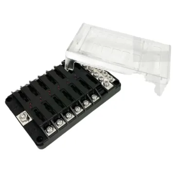 FUSE BLOCK - ATO/ATC 12 GANG - LED - MAX INPUT 100A W/COVER