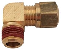 BRASS MALE 90 DEGREE ELBOW 1/2" TUBE X 3/8" PIPE