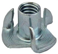 TEE NUT 3 PRONG ZINC 1/4