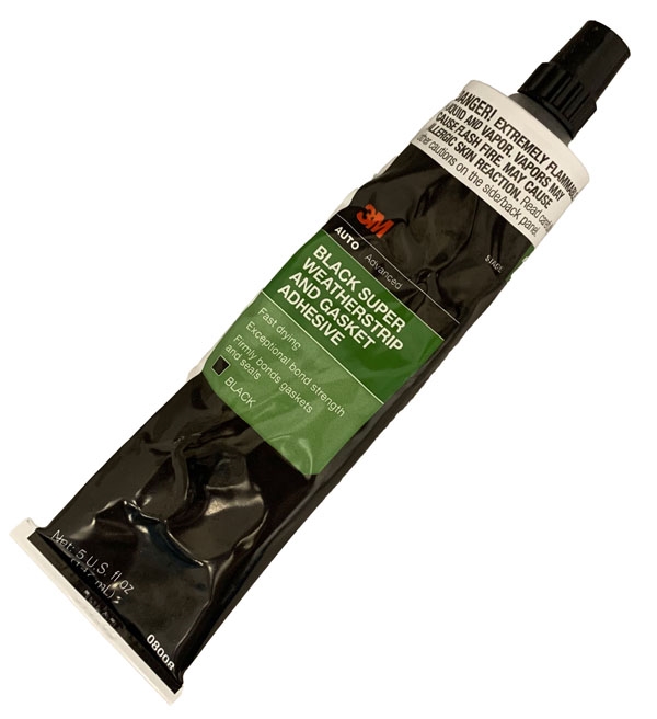 WEATHERSTRIP ADHESIVE BLACK 5 OZ. TUBE - Ram Products