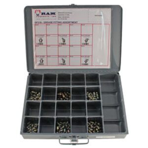 ASSORTMENT- GREASE FITTINGS 110 PCS IN SMALL METAL BOX