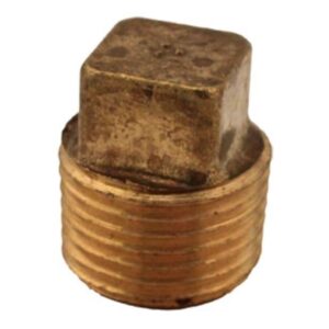 BRASS PIPE SQUARE HEAD PLUG 3/4" MALE