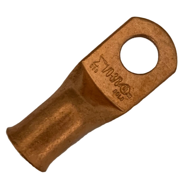 BATTERY TERMINAL COPPER LUG 1/0 GAUGE, 3/8" STUD Ram Products
