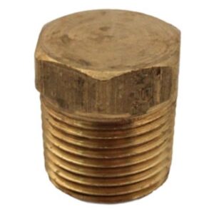 BRASS PIPE HEX PLUG 1/8" MALE