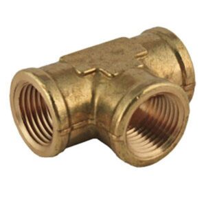 BRASS PIPE TEE 1/2" FEMALE X 1/2" FEMALE X 1/2" FEMALE