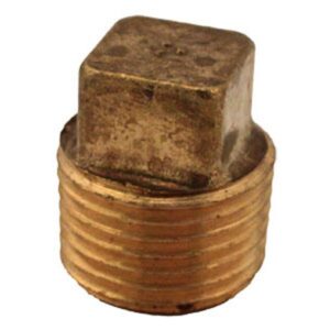 BRASS PIPE SQUARE HEAD PLUG 1/2" MALE