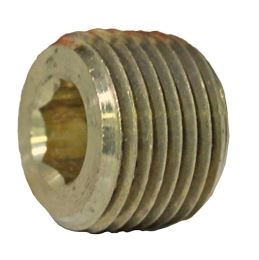 BRASS PIPE COUNTERSUNK PLUG