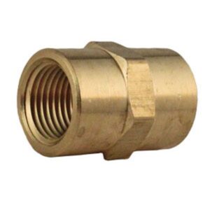 BRASS PIPE HEX COUPLING 1/2"