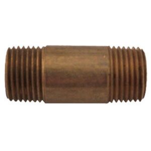 BRASS PIPE NIPPLE 1/2" X 2"