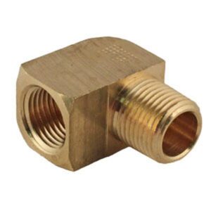 BRASS PIPE 90 DEGREE STREET ELBOW 1/2" MALE X 1/2" FEMALE