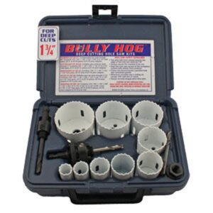 HOLE SAW KIT-DELUXE 11 PIECES