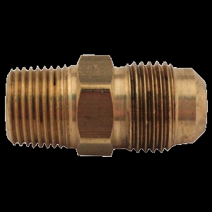 SAE 45 DEGREE FLARE MALE CONNECTOR 5/8" TUBE X 1/2" MALE PIPE