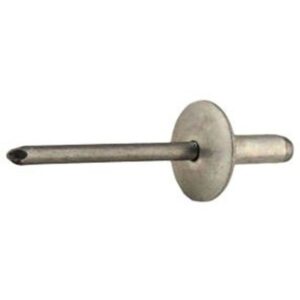 RIVET LARGE FLANGE  ALUM/STEEL 3/16 DIAM GRIP .062-.250