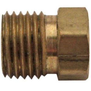 BRASS TUBE NUT INVERTED FLARE 1/4"