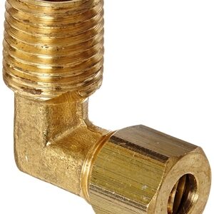 BRASS COMPRESSION MALE ELBOW 1/4" TUBE X 1/4" MALE PIPE