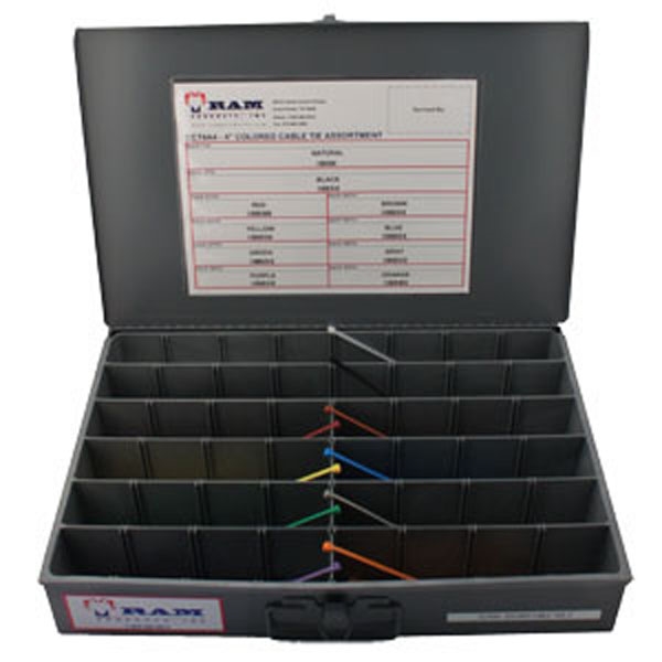 ASSORTMENT- 4" CABLE TIES 300 PIECES