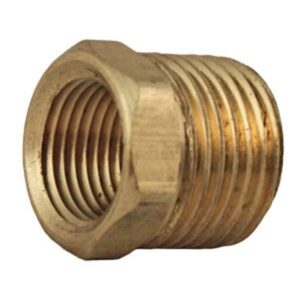 BRASS PIPE BUSHING 1/2" MALE X 3/8" FEMALE