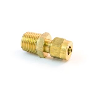 BRASS TRANSMISSION MALE  CONNECTOR 5/32" TUBE X 1/16" PIPE