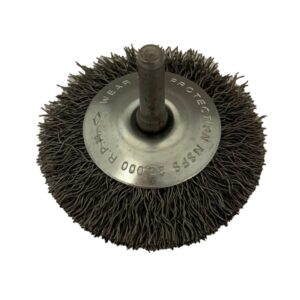 WIRE END BRUSH 2-1/2" X .014 CIRCULAR FLARE TYPE