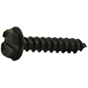 SHEET METAL SCREW HEX WSHR HD BLACK #10 X 1-1/2"