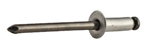 RIVET BUTTON HEAD ALUM/ALUM 1/4 DIAMETER GRIP .126-.250