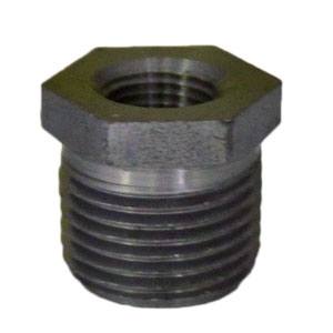 BLACK PIPE BUSHING 3/8" MALE X 1/8" FEMALE